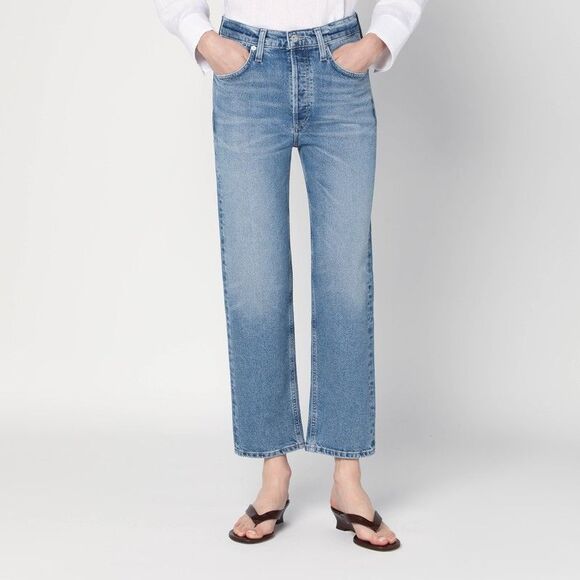 Citizens Of Humanity Light Washed Blue Delfina Jeans Women